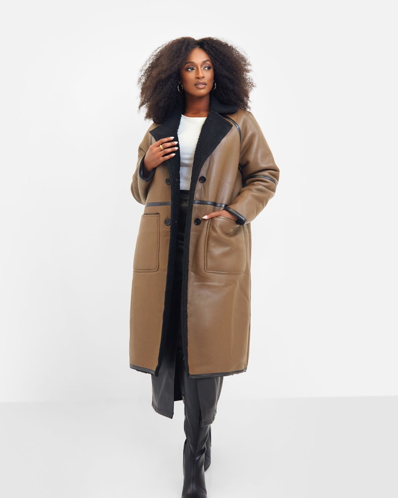 Faux sherpa lining on sale